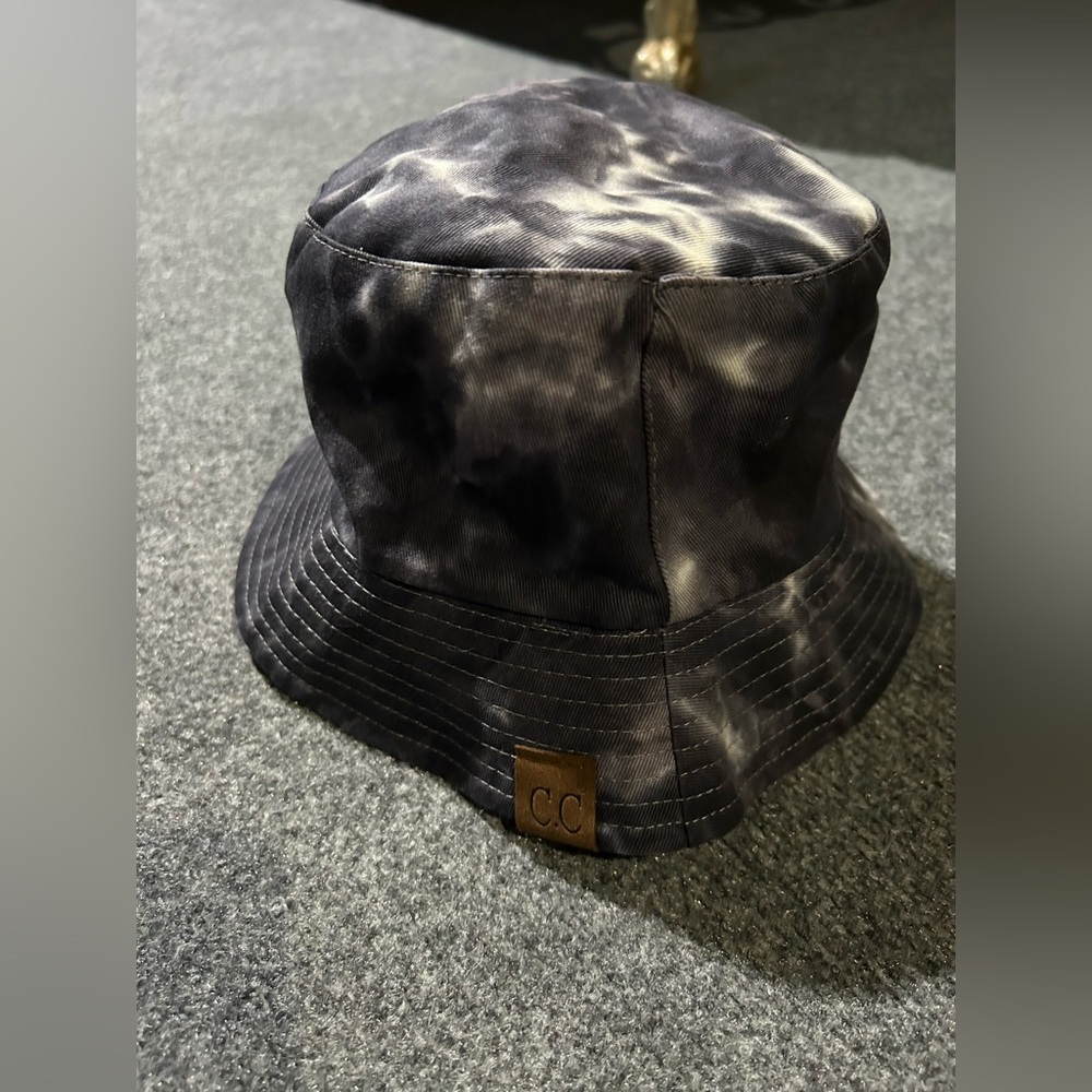 C.C Black and Gray Tie-Dye Bucket Hat - Picture 3 of 7